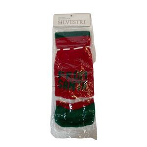 Christmas Knit Sweater Gift Bottle Bag From Santa